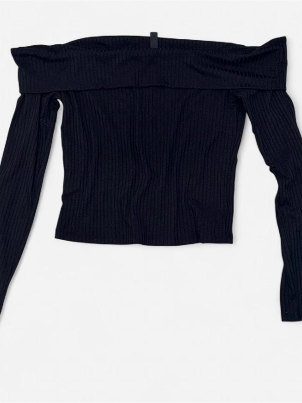 H&M Divided Black Ribbed Top